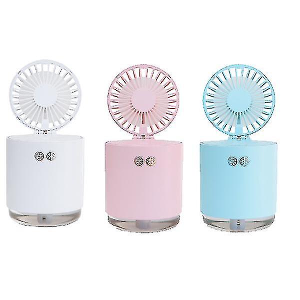 Portable Folding Telescopic Usb Rechargable Desk Fan Lamp Humidifying Hydrating Water Spray Fan Air Humidifier