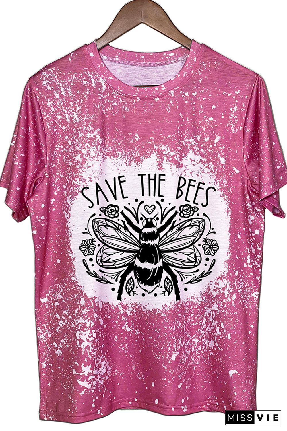 Save The Bees Floral Graphic Tee Wholesale