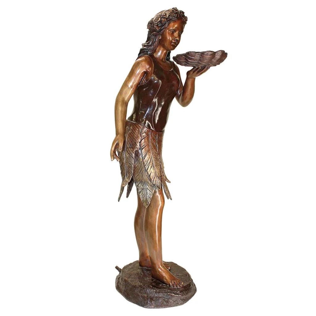 Leaf Maiden Cast Bronze Garden Statue by Design Toscano