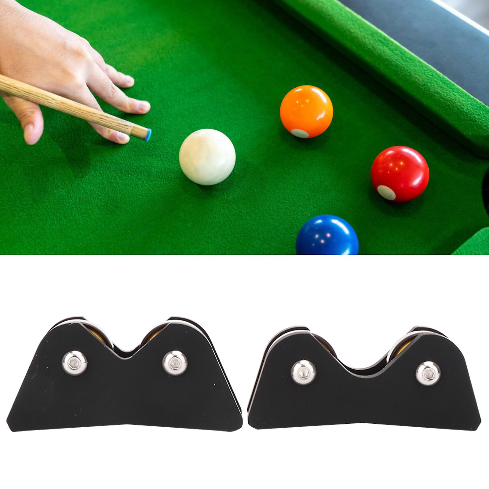 2pcs Pool Billiard Cue Snooker Club Roller Straightness Detector Checker Inspect Tool