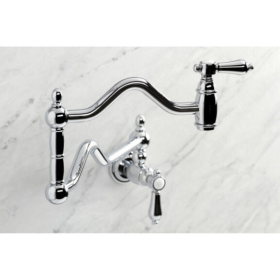 Kingston Brass Heirloom Wall Mount Pot Filler  Mat...