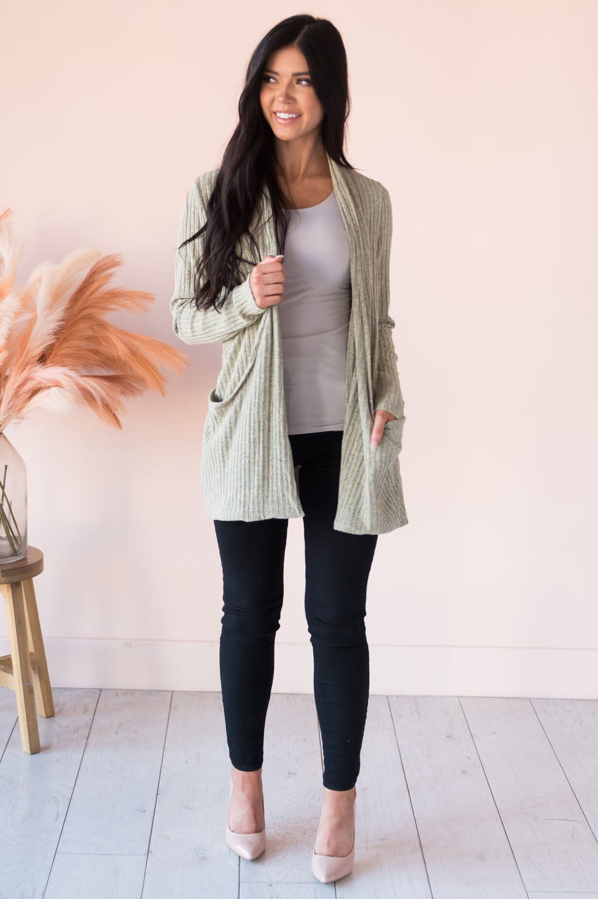 Singing To My Soul Modest Pocket Cardigan