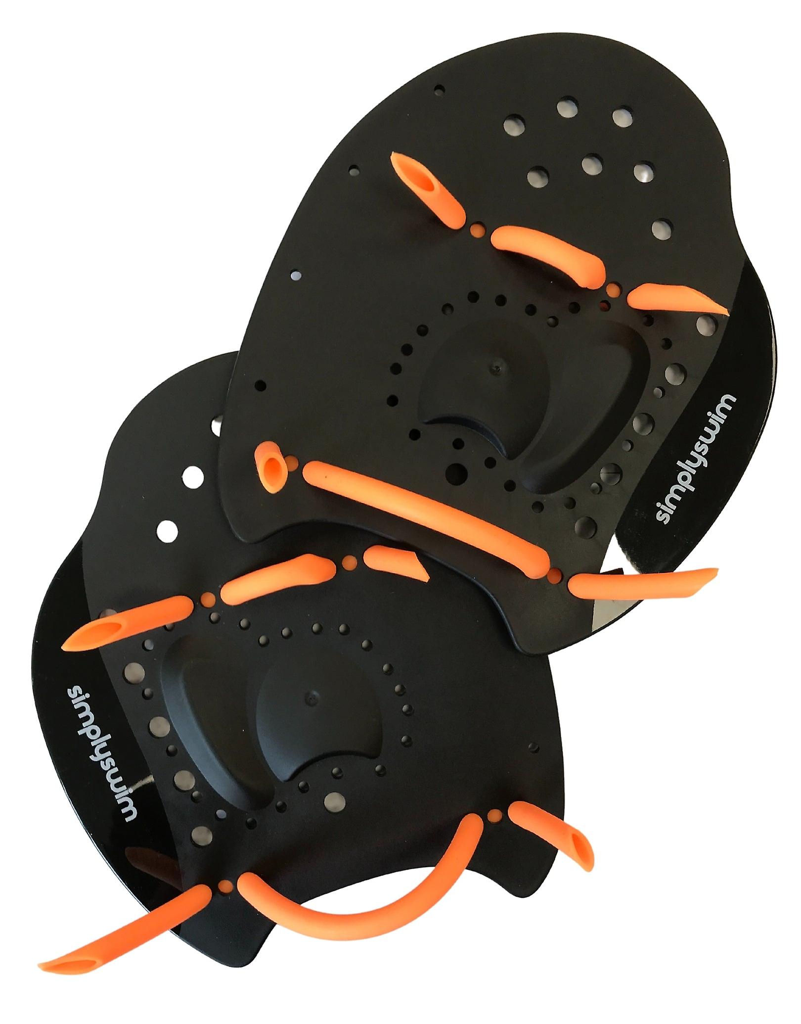 Simply Swim Hand Paddle - Black/Orange