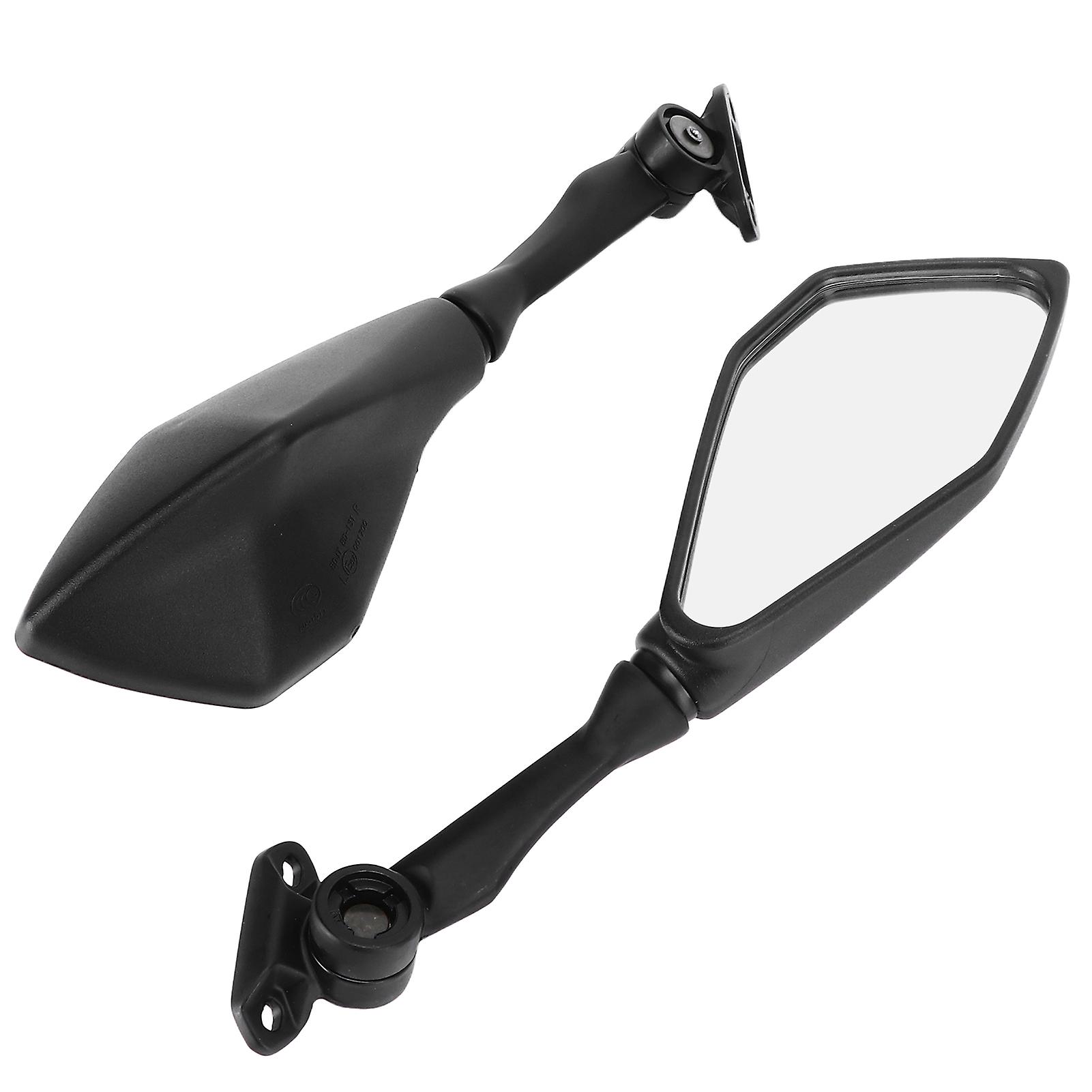 Pair Motorcycle Rear View Mirrors Folding Black Replacement For Ninja 300 250 Zx6r 636 300r Ex300 Abs 20112018