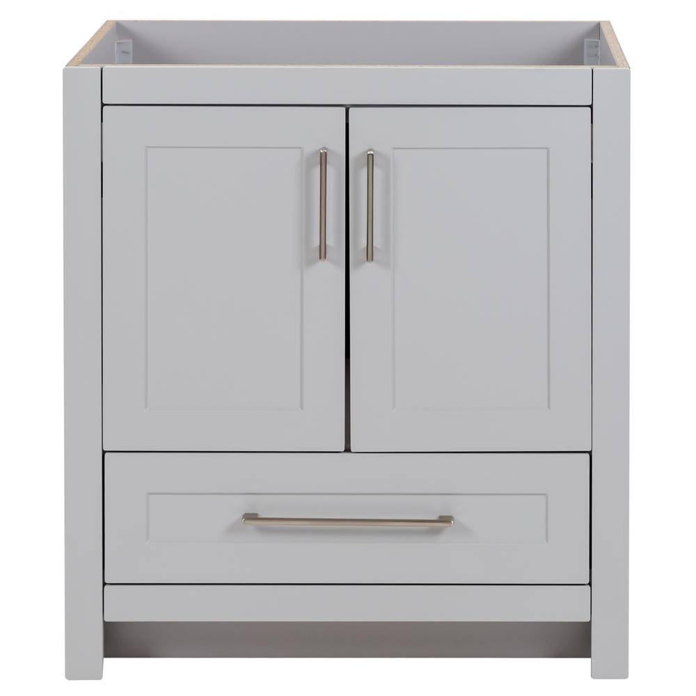 Home Decorators Collection Craye 30 in. W x 21.6 in. D x 34 in. H Bath Vanity Cabinet without Top in Pearl Gray CY30-PG