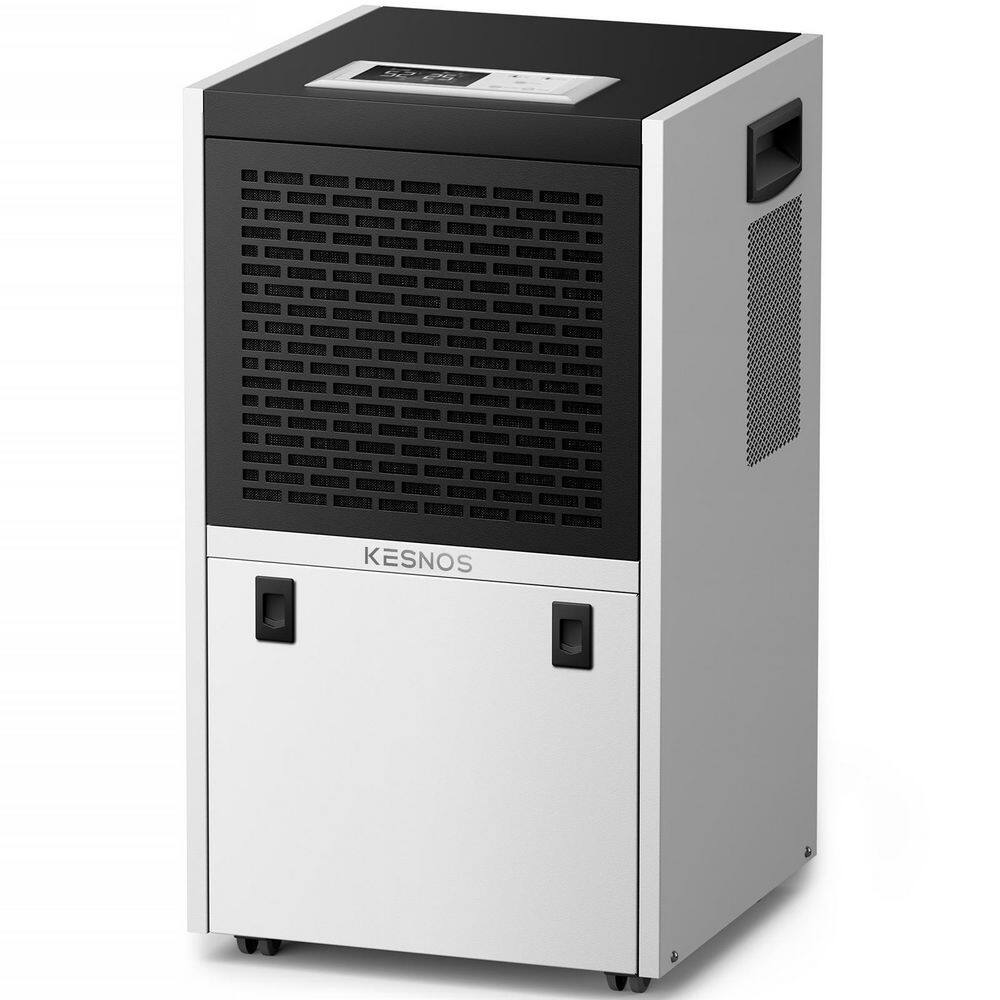 Kesnos 155 Pint Commercial Dehumidifier With 6.56 Ft. Drain And Bucket For 75000 Sq. Ft. Of Commercial Space And Workplace HDCX-PD606A