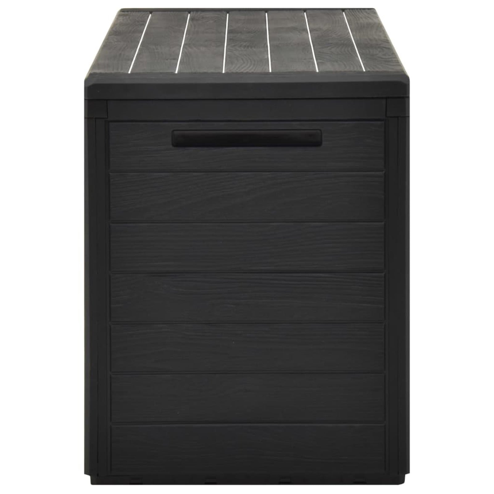 Lixada Garden Storage Box Anthracite 45.7"x17.3"x21.7"