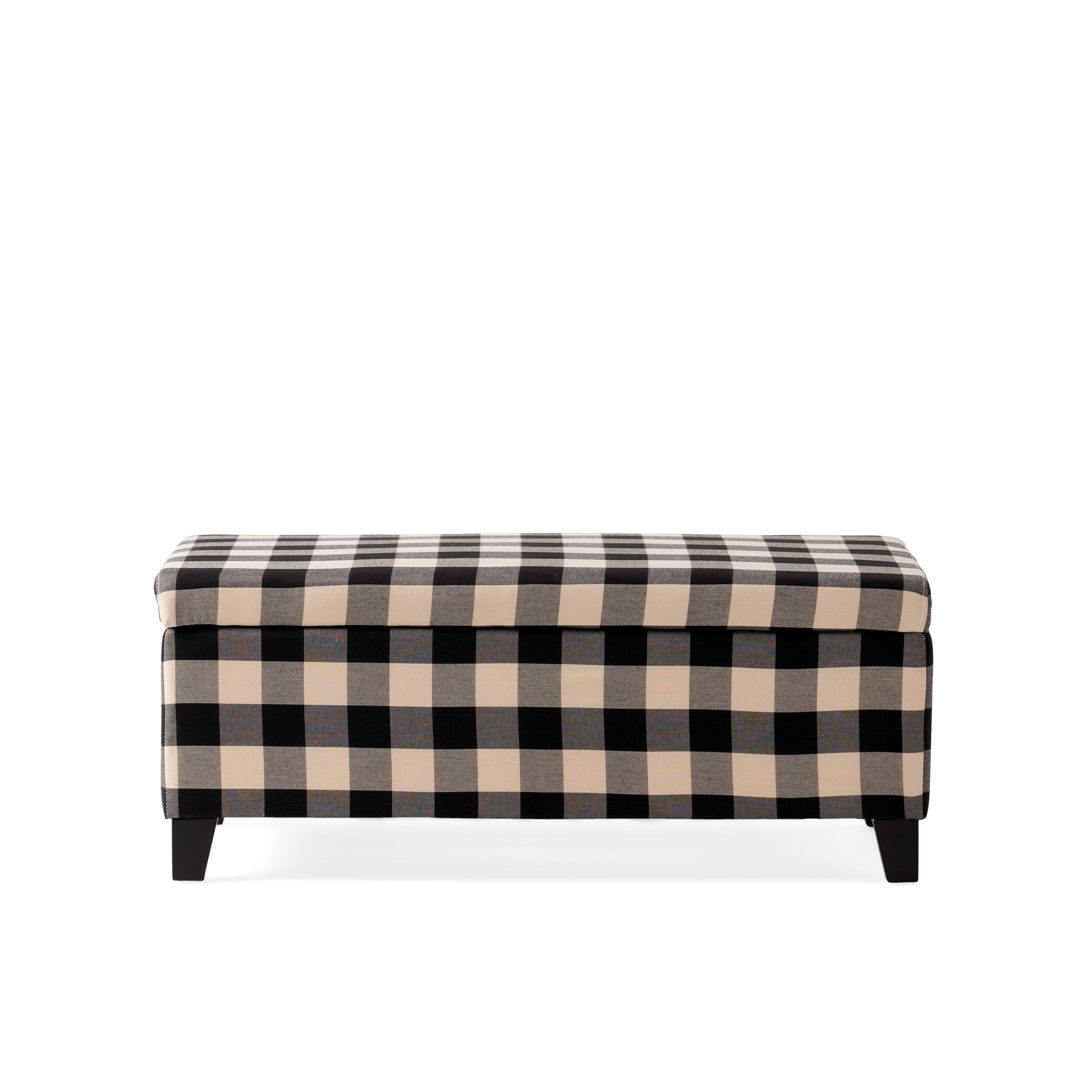 Brianna Rectangle Fabric Storage Ottoman Bench