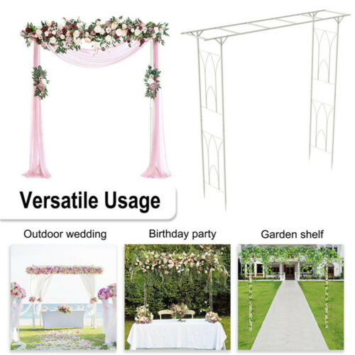 Garden Wedding Arch Outdoor Climbing Plants Trellis Patio Ornament Metal Archway