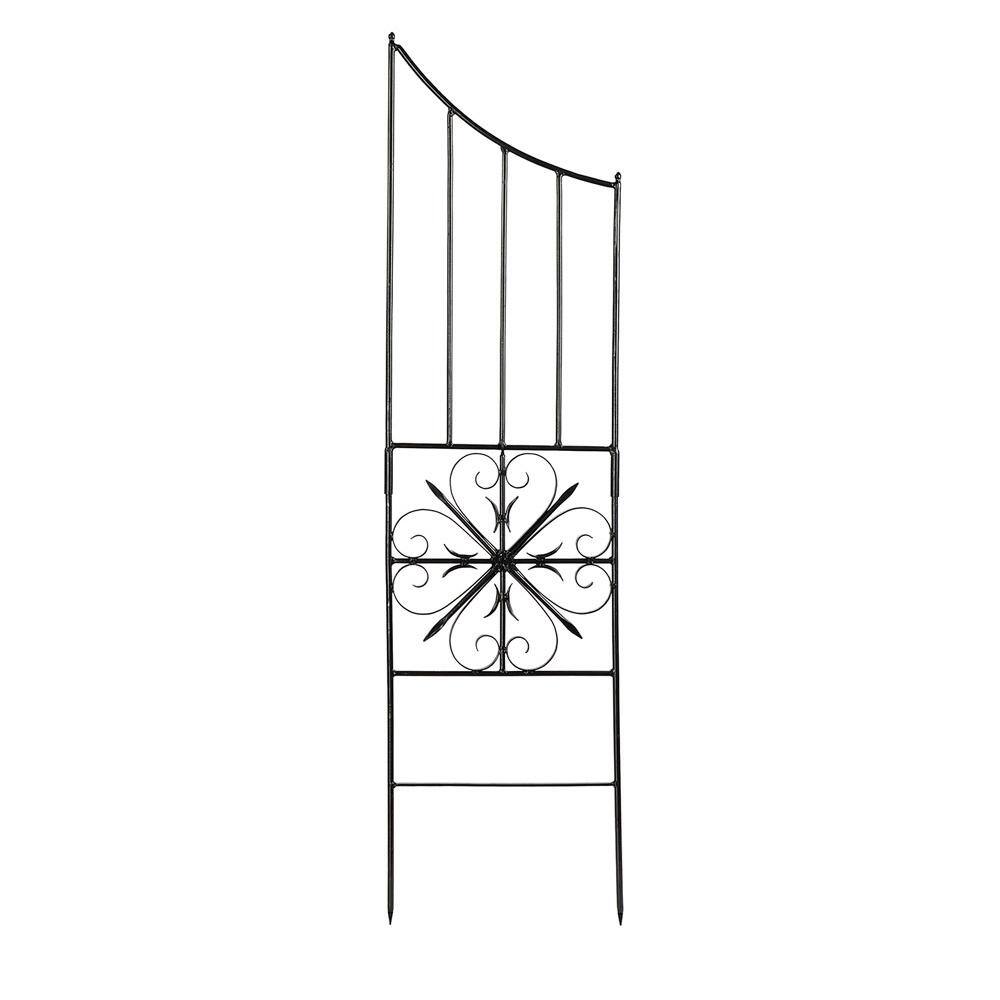 Achla Designs Set of 2 Side Panels for Aldrich Trellis 63 in. Tall Graphite Powder Coat Finish VFT-22S