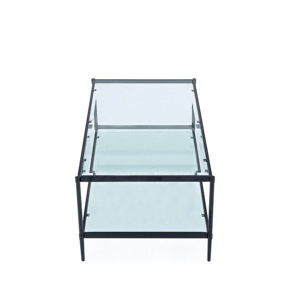 GZMR Modern Simple Glass Coffee Table