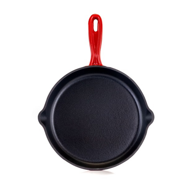 Megachef Round 10 25 Inch Enameled Cast Iron Skillet