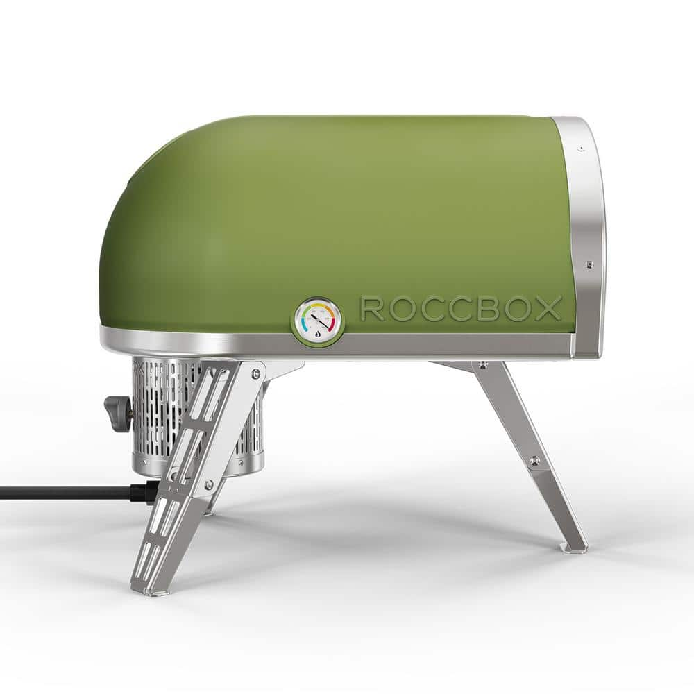 GOZNEY Roccbox Propane Outdoor Pizza Oven 12 in. Green GRPOLUS1632