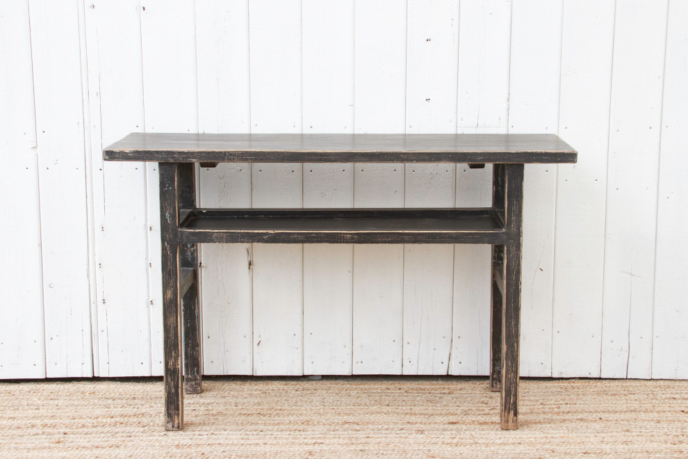 Primitive Chinese Black Console Table   Scandinavian   Console Tables   by De cor  Houzz