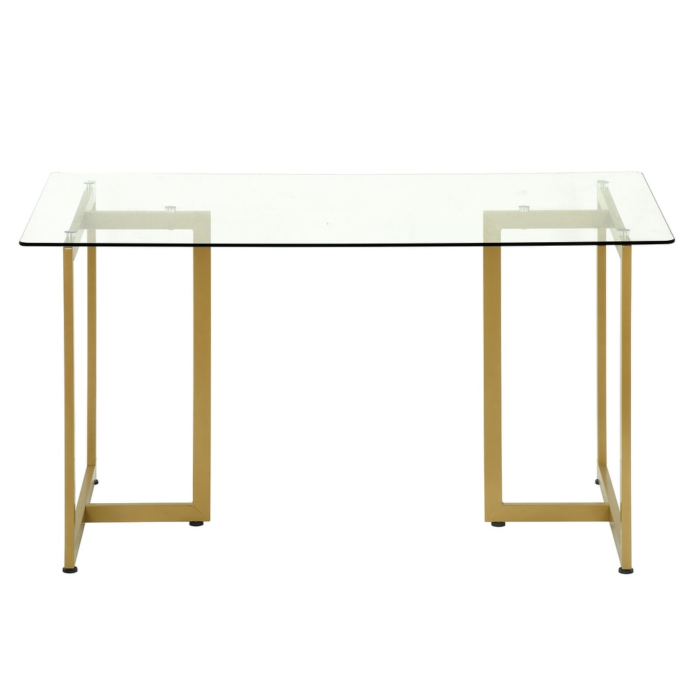 Homy Casa 47'' W Rectangular Transparency Dining Table