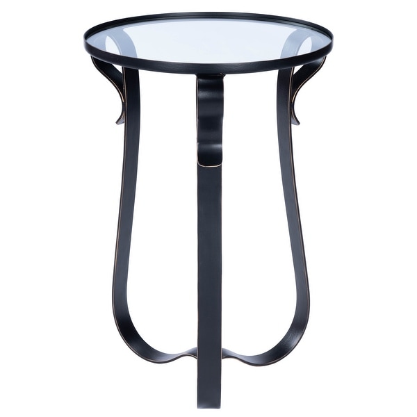 Butler Oddrya Metal and Glass End Table