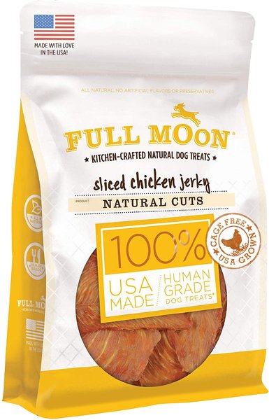 Full Moon Natural Cuts Sliced Chicken Jerky Human-Grade Dog Treats