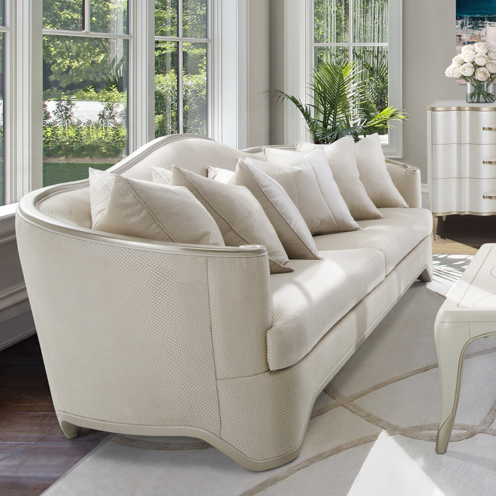 London Place Sofa   Champagne/Platinum   Contemporary   Sofas   by Michael Amini  Houzz