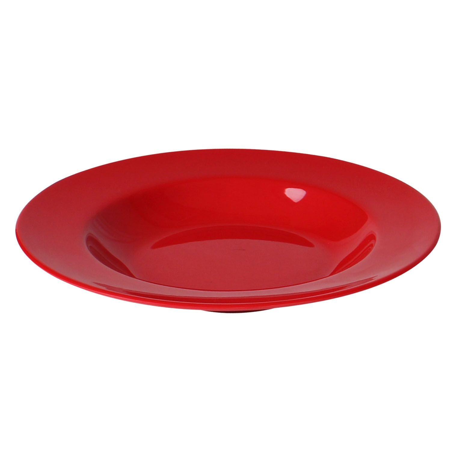 Pure Red 16 Oz， 11 1/4 Pasta Bowl，MELAMINE，Pack of 6，2 packs