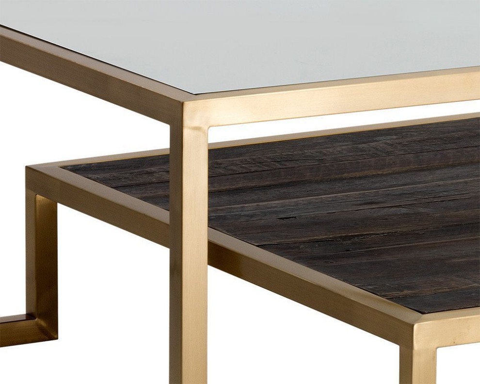 Sunpan Carver Coffee Table   Rectangular   Contemporary   Coffee Tables   by Unlimited Furniture Group  Houzz