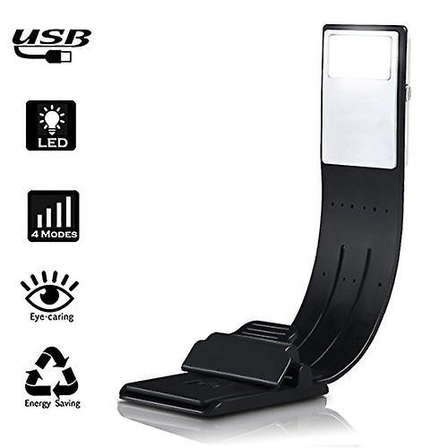 Book Light， Led Reading Lamp Usb Rechargeable Flexible Night Light 4 Level Brightness 360adjustable Clip On Work/desk/bed Lights For Amazon Kindle / E