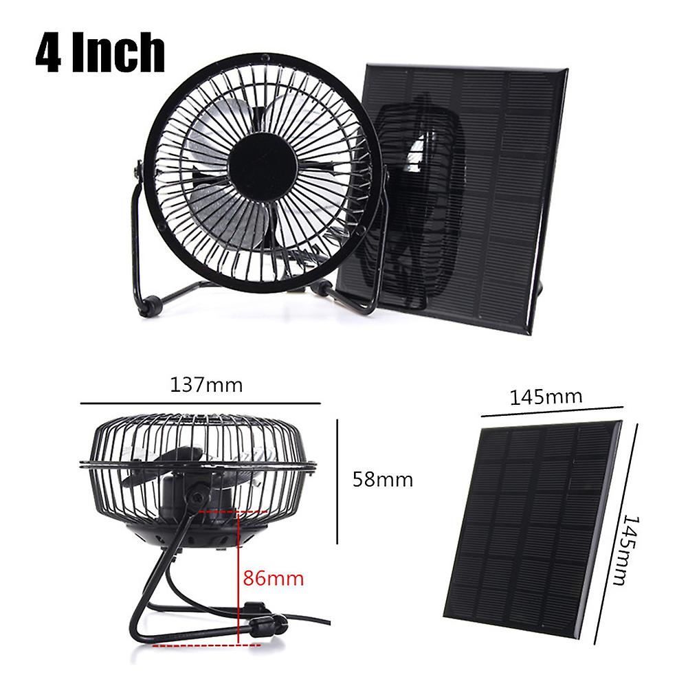 Solar Fan Portable Solar Exhaust Fan For Office Outdoor Dog Coop