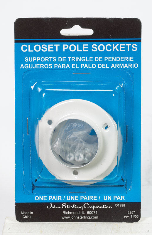 SOCKET POLE WHITE CD2