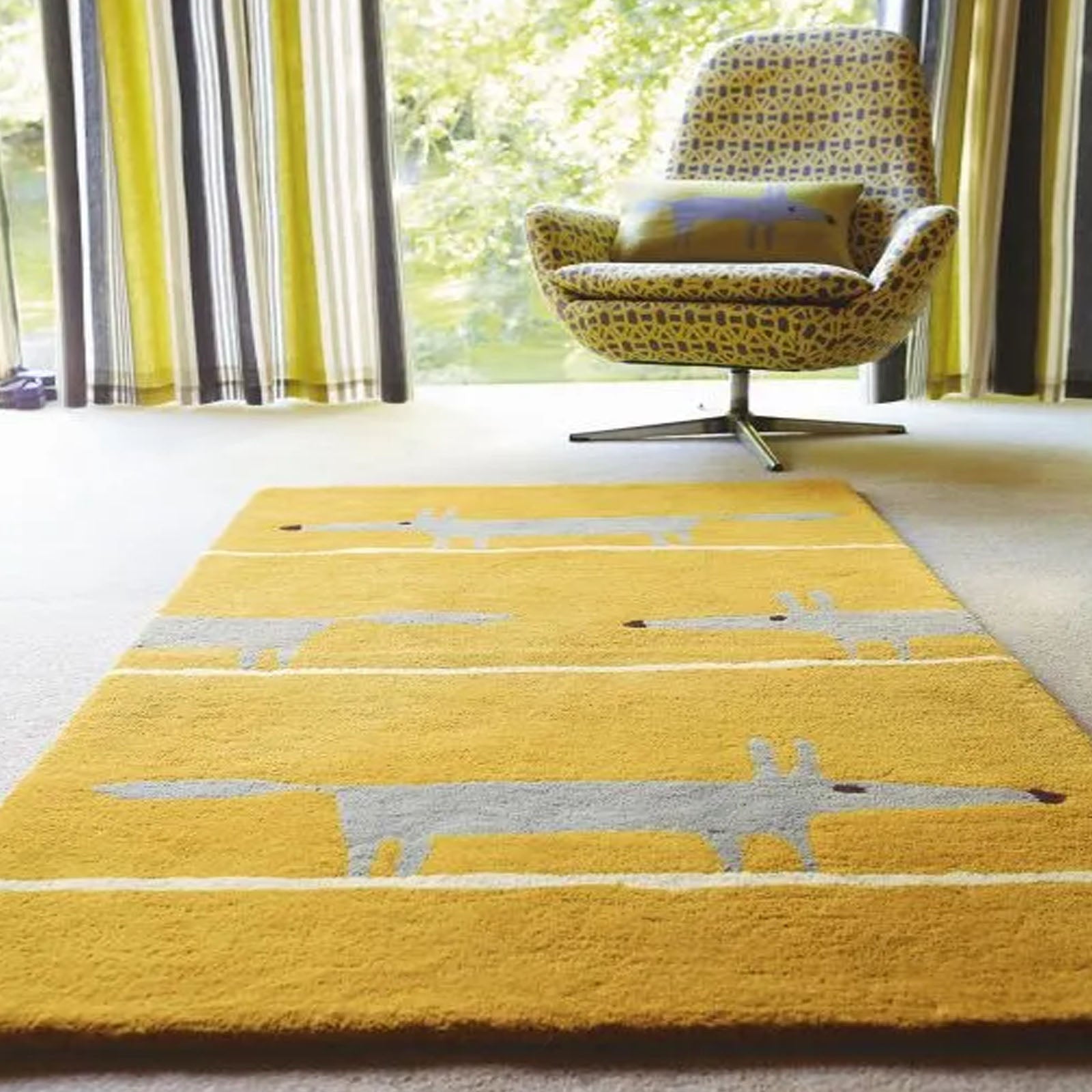 60X90 Cm Handmade Wool Rug Jh-20521-Gold-Xs