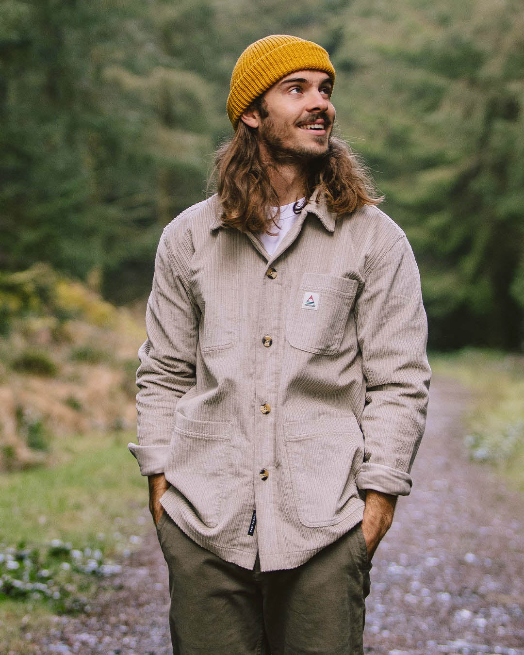 Balsa Cord Overshirt - Feather