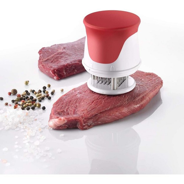 Westmark Germany Meat Tenderizer With 35 Stainless Steel Blades Red white