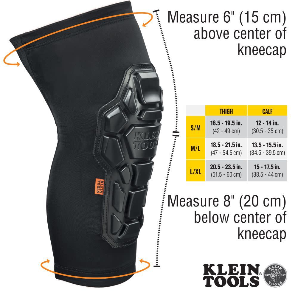 Klein Tools Knee Pad Sleeves Heavy Duty S/M 60615 from Klein Tools