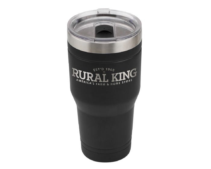 Rural King 20 oz. Tumbler， Black 87-946-0204