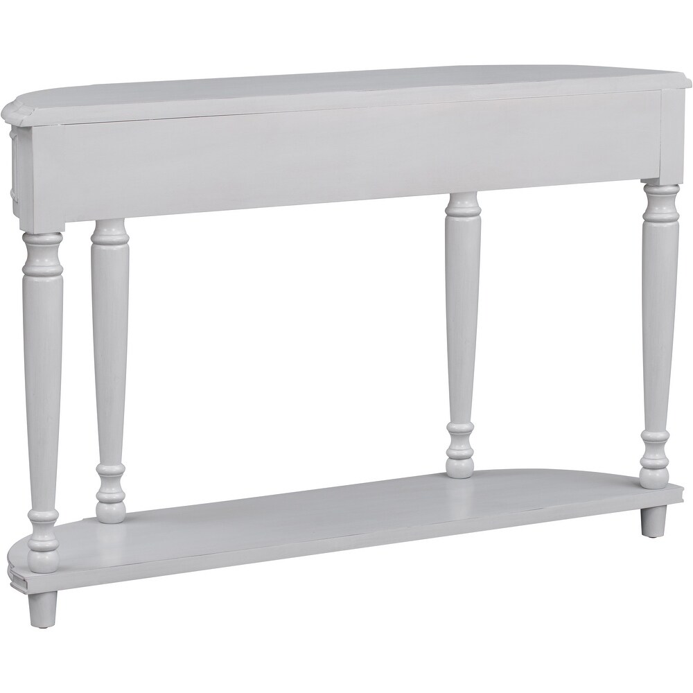 52'' Circular Curved Design Console Table