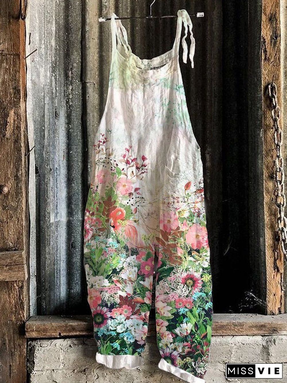 Women's Casual Floral Jumpsuit