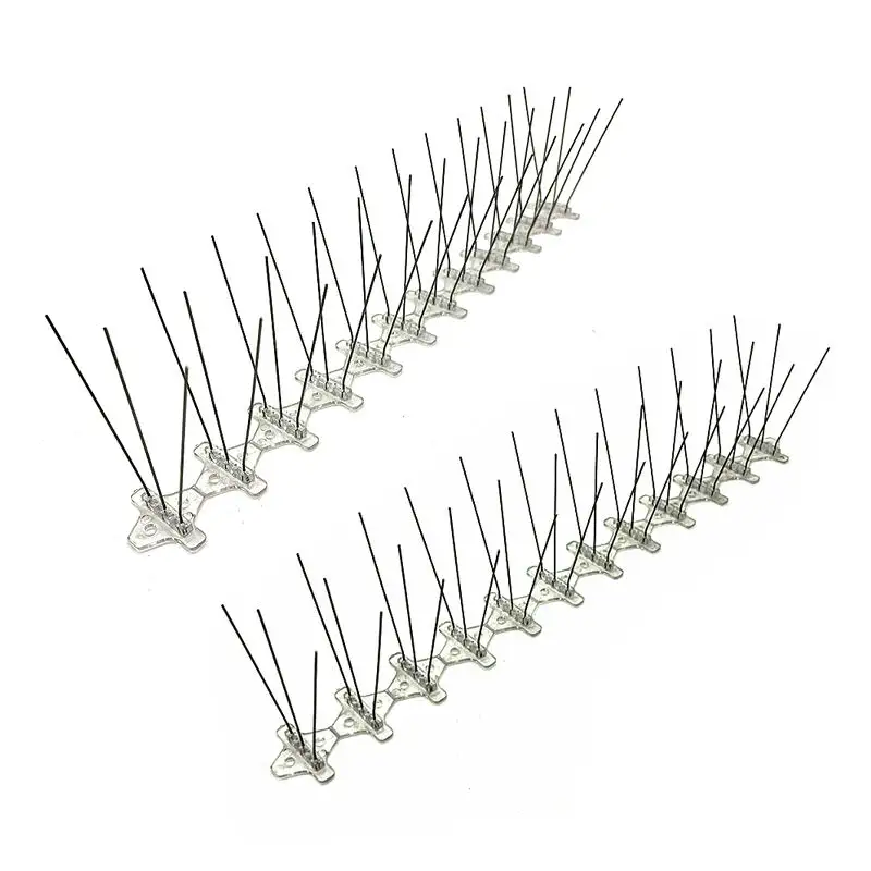 Factory Wholesale Amazon supplier  recyclable bird spikes  stainless steel spikes  metal plastic bases