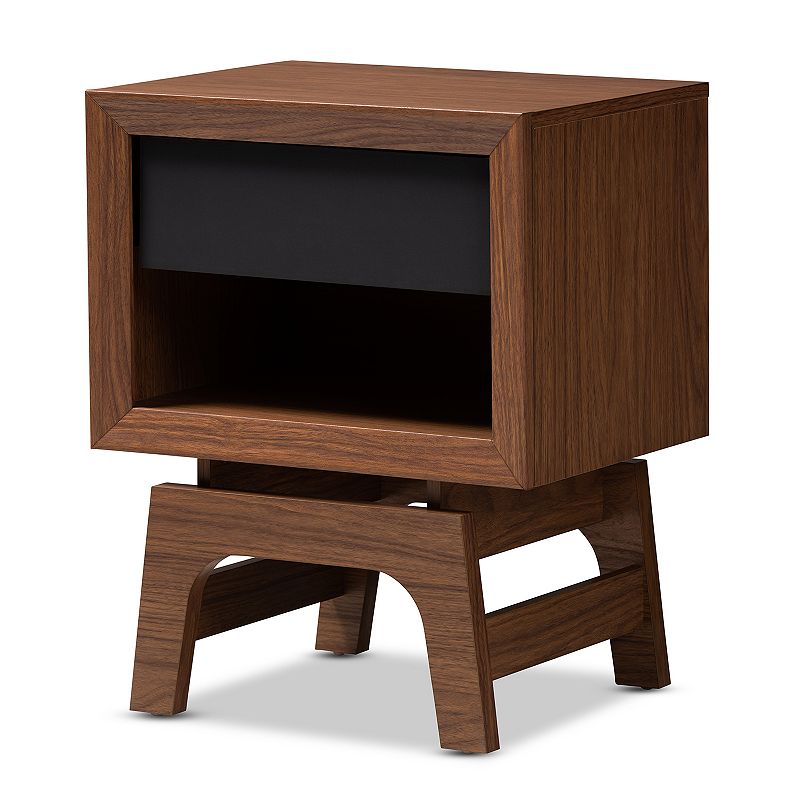 Baxton Studio Svante Medium Brown Nightstand