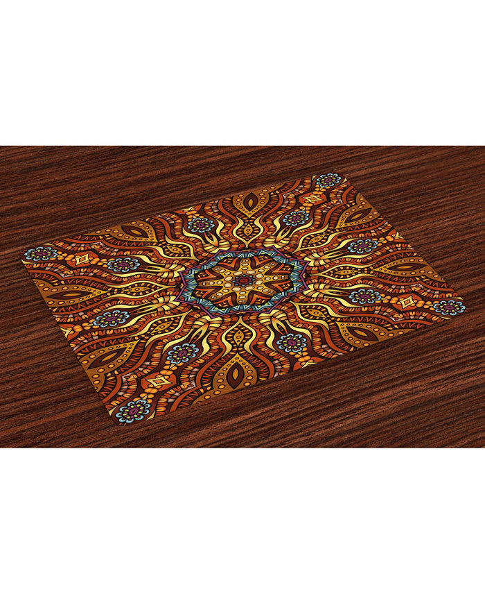 Ambesonne Ethnic Place Mats Set of 4