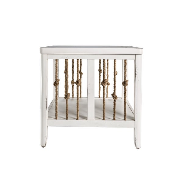 Dockside White End Table