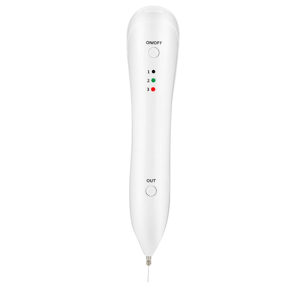 Electric Mole Freckle Removal Pen Three Levels Adjustable Spot Tattoo Remover Device White