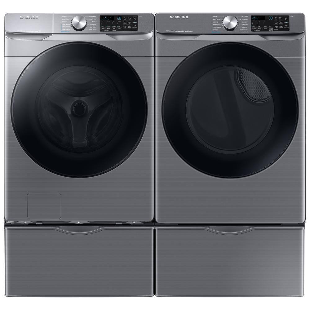  4.5 cu. ft. Smart High-Efficiency Front Load Washer with Super Speed in Platinum WF45B6300AP