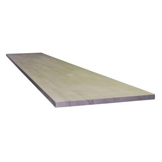 0.625 in. x 12 in. W x 6 ft. L White Spruce Natural Unfinished Shelve Board for 150 lbs. Capacity (1-Pack) D212ywW12211