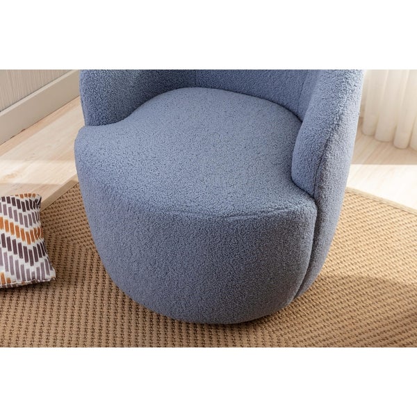 25inch Small Upholstered Fabric Swivel Accent Armchair