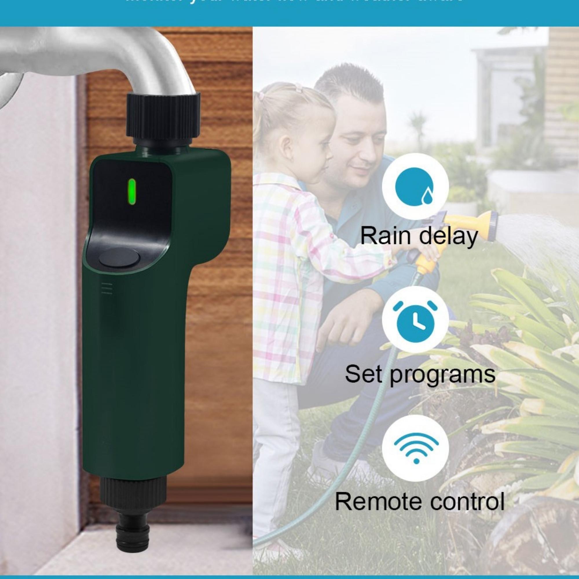 CELECTIGO Wireless Smart Sprinkler Water Timer， Wi-fi Irrigation System Waterproof With Voice Control Alexa and Google assistant via Hub For Garden and Yard