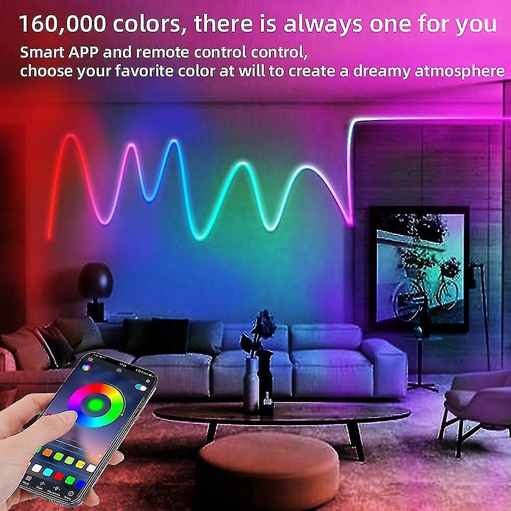 Wifi Smart Rope Light Rgb-ic， 10ft Rope Lights With Music Sync， Diy Design， Lights (not Support 5g