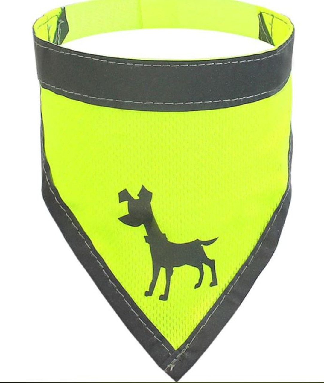 Alcott Visibility Dog Bandana， Neon Yellow