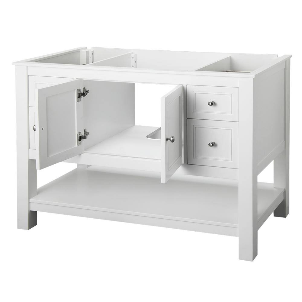 Home Decorators Collection Gazette 48 in. W Bath Vanity Cabinet Only in White GAWA4822D