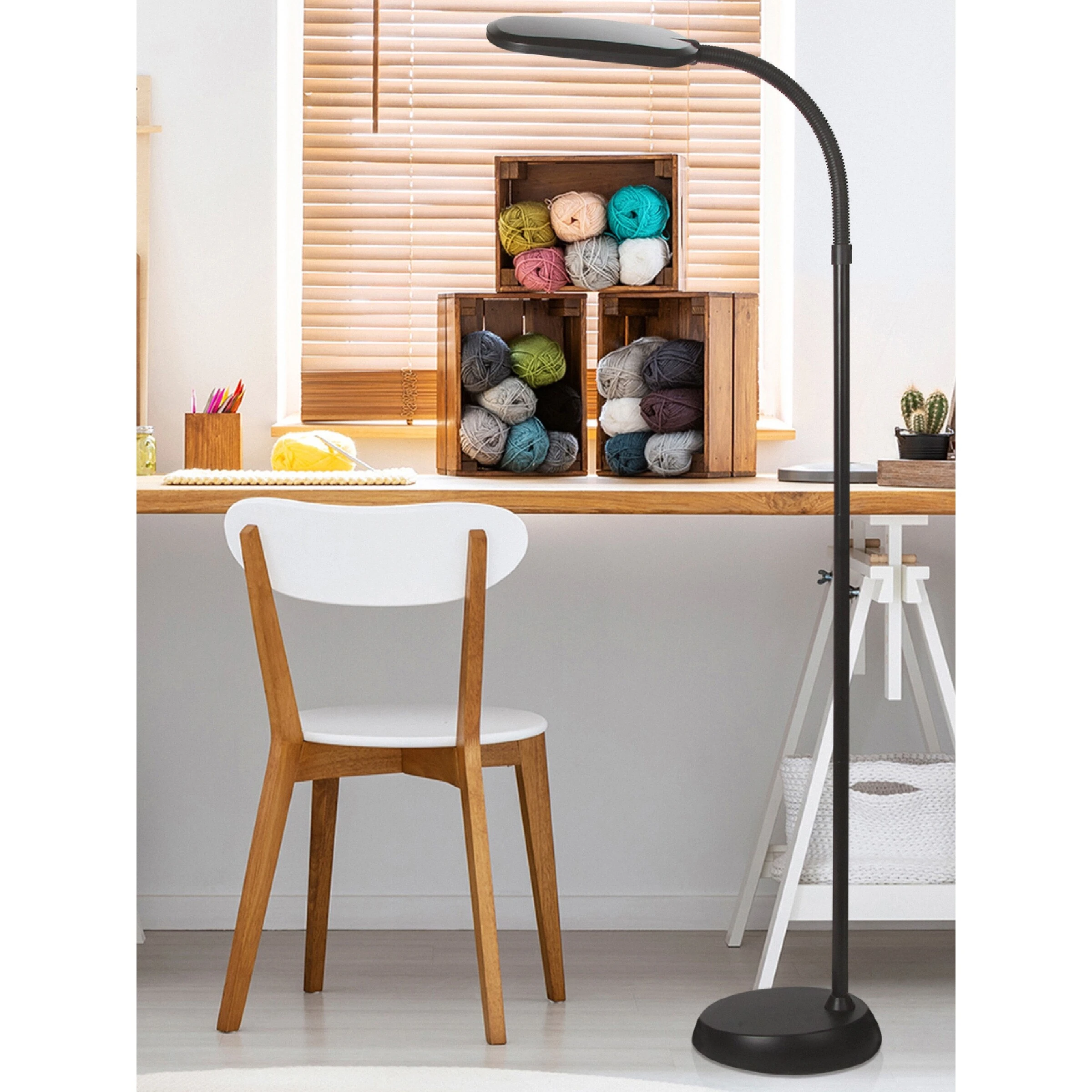 Brightech Litespan 2nd Edition LED Floor Lamp - Brown