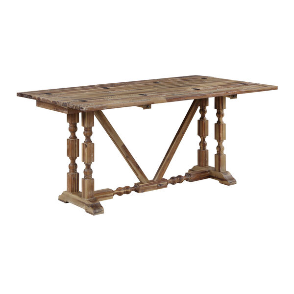 Vail II Natural Brown Fold Out Console Table