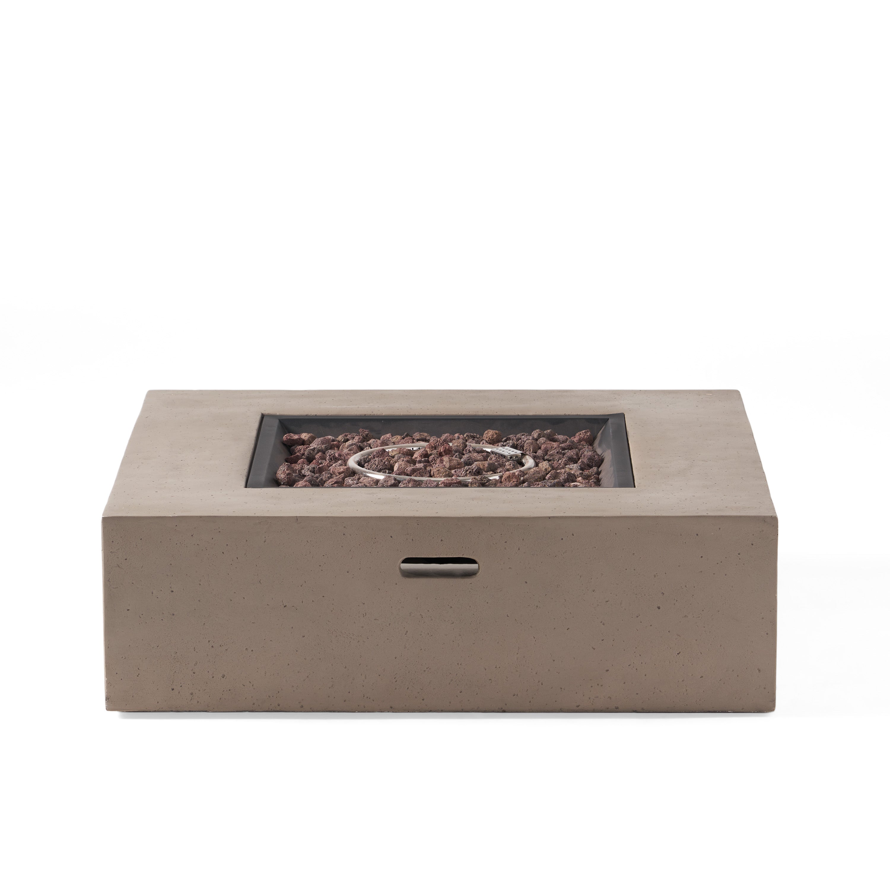 Hearth Outdoor 50,000 BTU Lightweight Concrete Square Fire Pit (No Tank Holder)