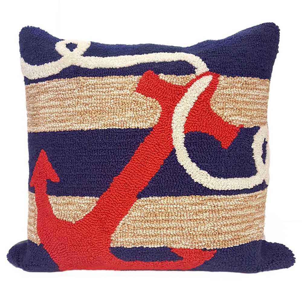 Liora Manne Anchor Throw Pillow